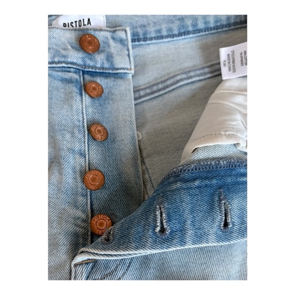 PISTOLA Cassie Crop Super High Rise Straight Jeans – Size 27 - Picture 6 of 6